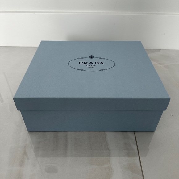Prada Shoebox 2 New Logo Dust Bags with Logo Tissue Paper and Inserts - Picture 5 of 11